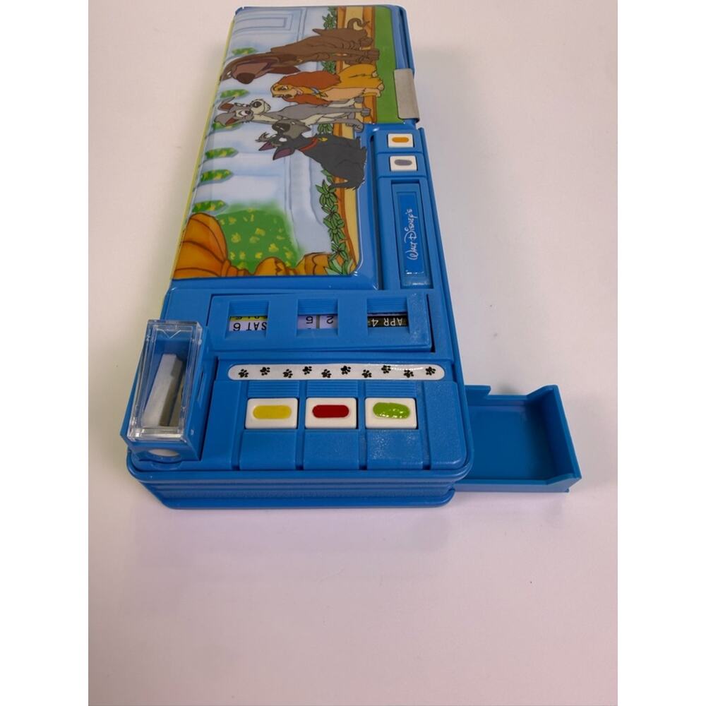 Vintage Disney Lady and the Tramp Pencil Box Case Pop-Up Organizer Rare Mint - Picture 7 of 10
